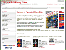 Tablet Screenshot of plymouthmilitarygifts.co.uk
